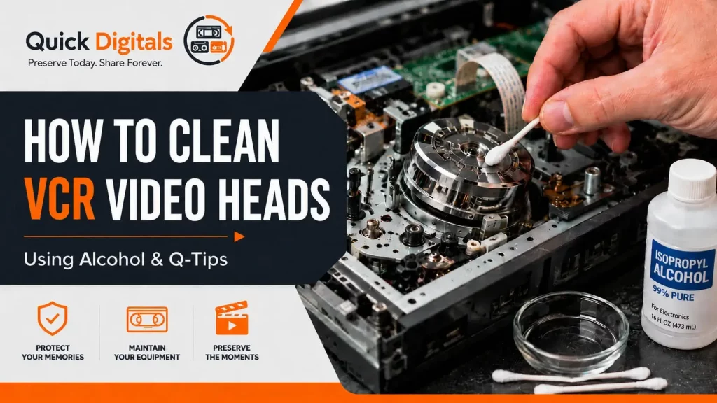 How to Clean VCR Video Heads Q-Tips