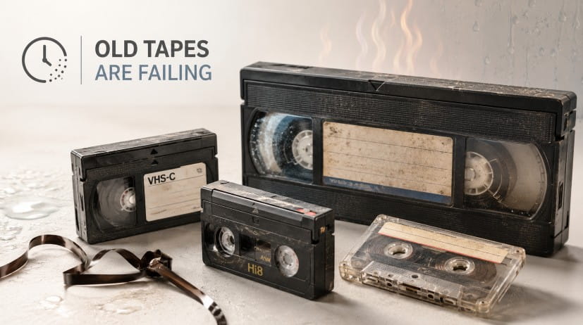 old camera tapes failing