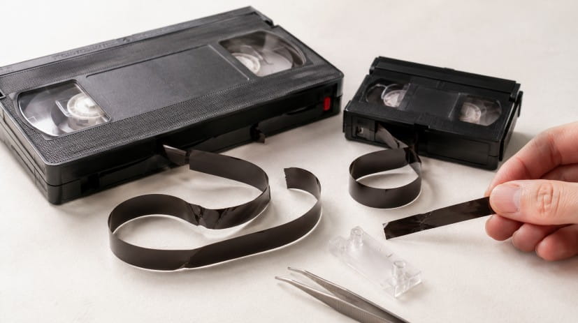 ripped video tape